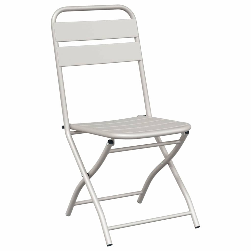 Sedia Pieghevole da Giardino 2 pcs Beige 42 x 52 x 82cm
