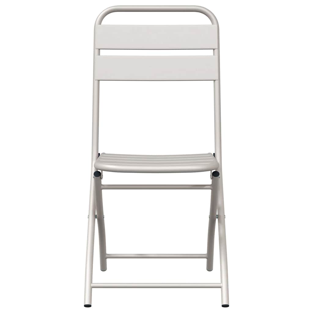 Sedia Pieghevole da Giardino 2 pcs Beige 42 x 52 x 82cm