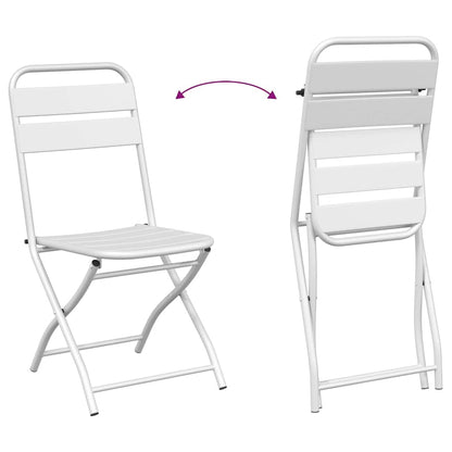 Set bistrot 3 pcs Bianco Acciaio - homemem39