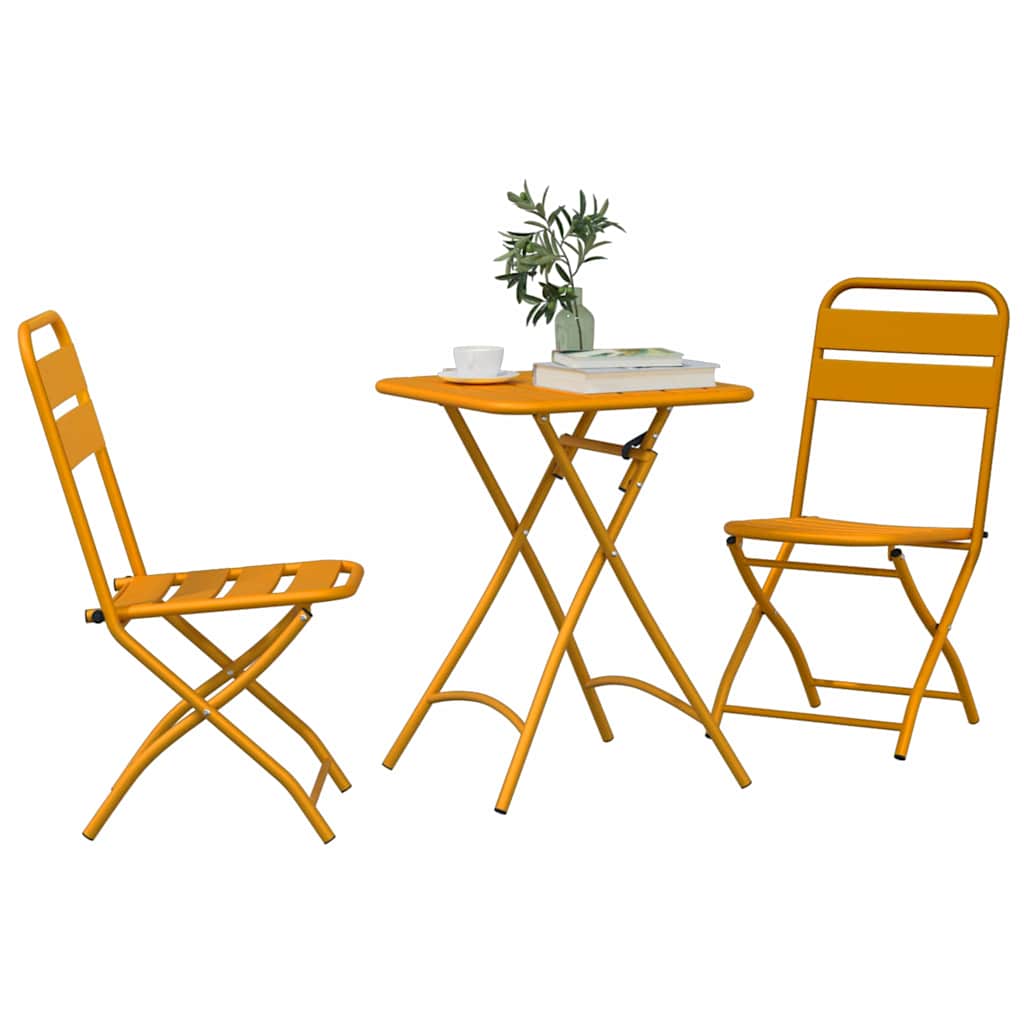 Set bistrot 3 pcs Senape Acciaio - homemem39