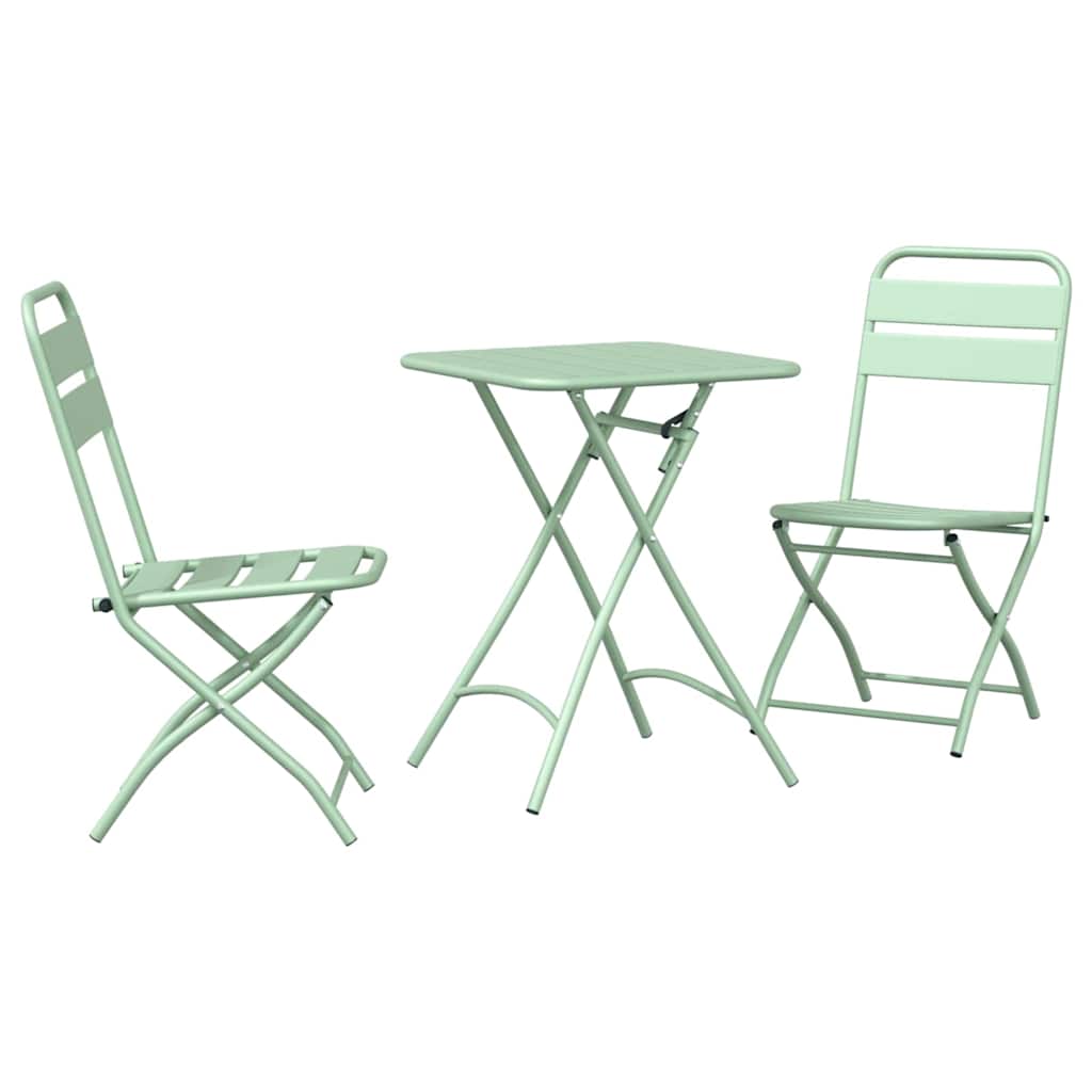 Set bistrot 3 pcs Menta Chiara Acciaio - homemem39