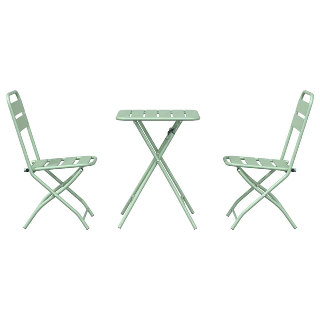 Set bistrot 3 pcs Menta Chiara Acciaio - homemem39