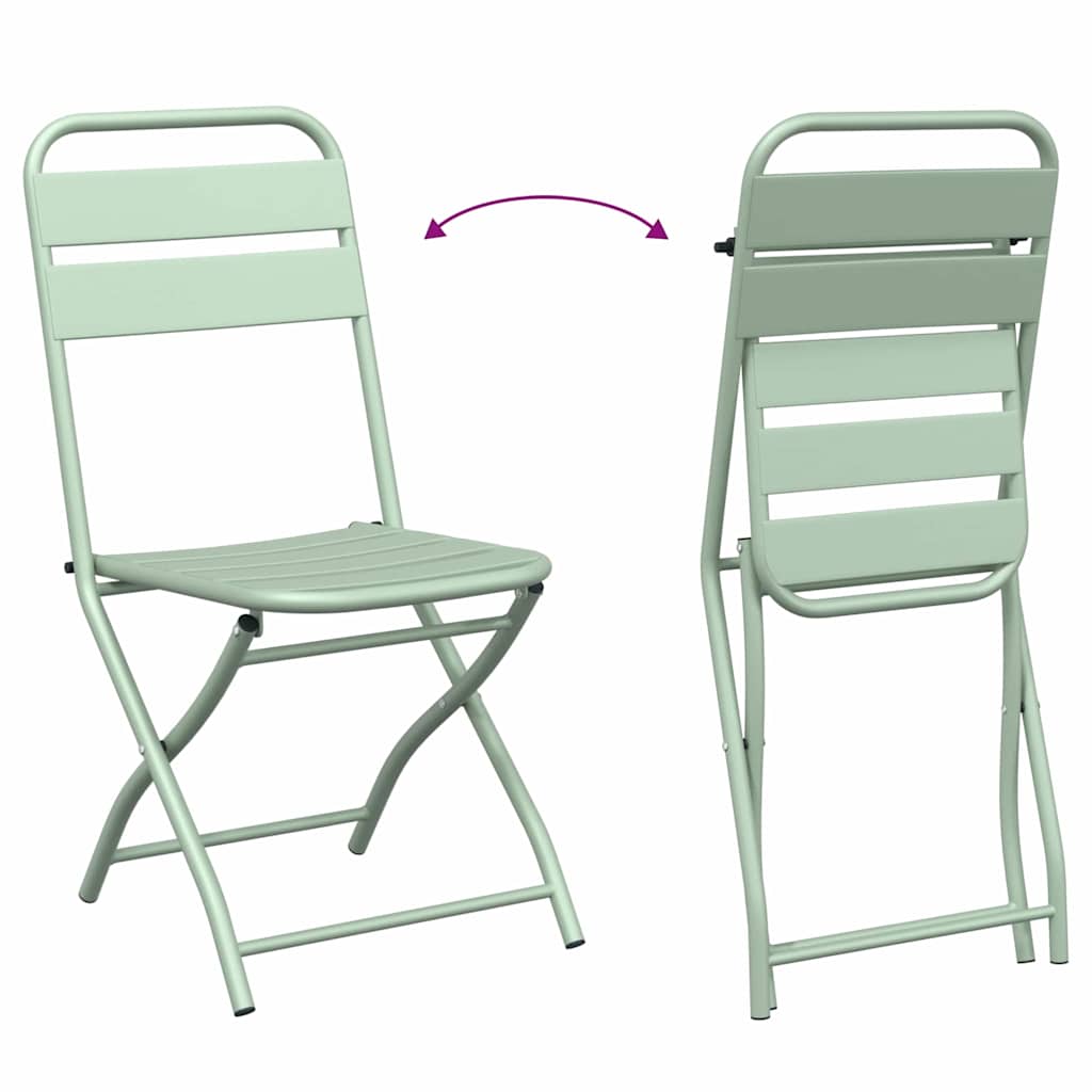 Set bistrot 3 pcs Menta Chiara Acciaio - homemem39