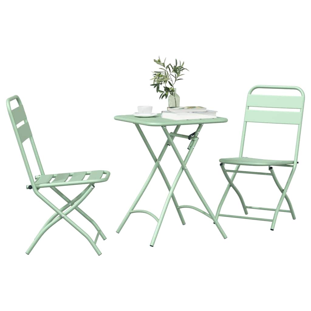 Set bistrot 3 pcs Menta Chiara Acciaio - homemem39