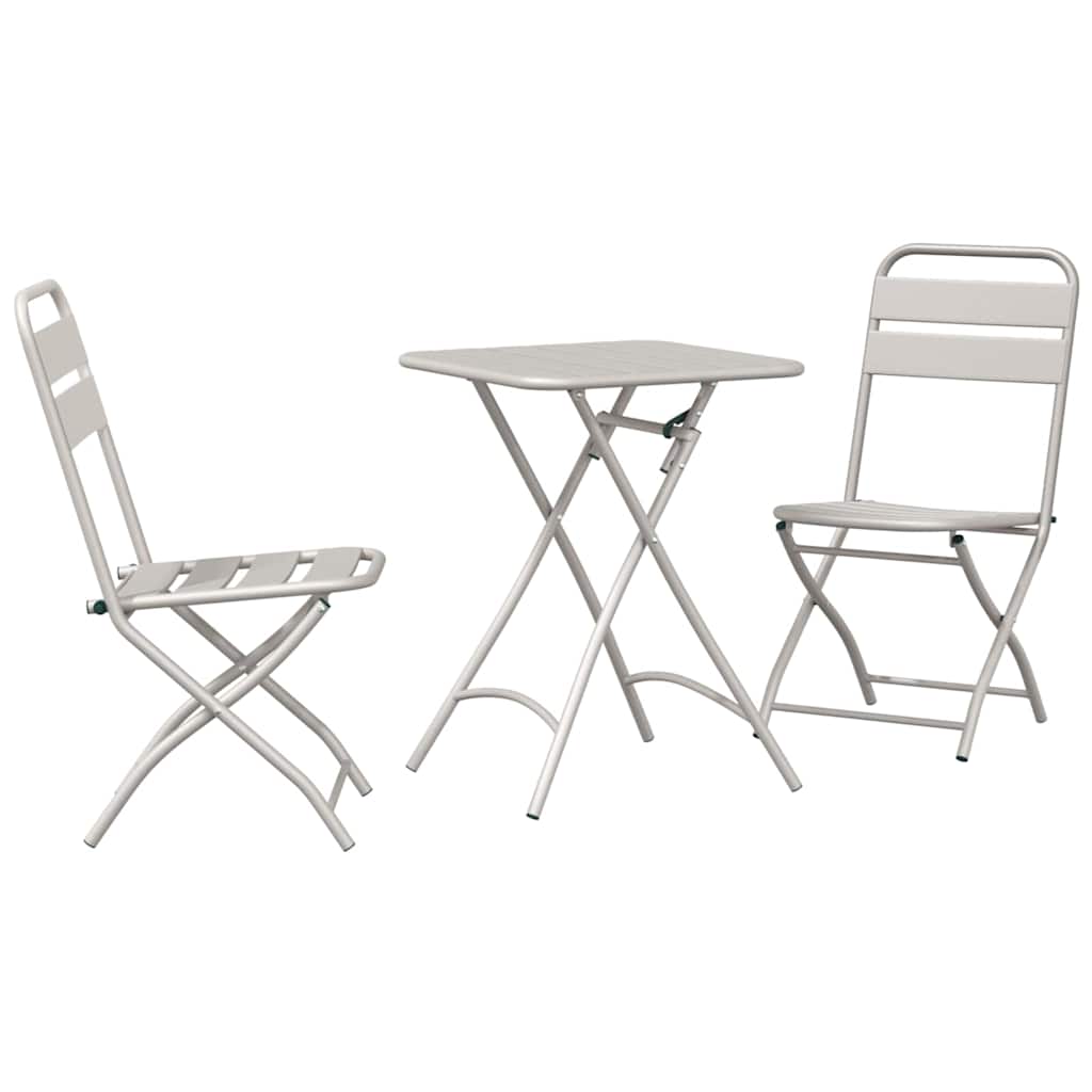 Set bistrot 3 pcs Beige Acciaio - homemem39
