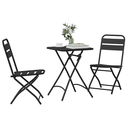 Set bistrot 3 pcs Antracite Acciaio - homemem39
