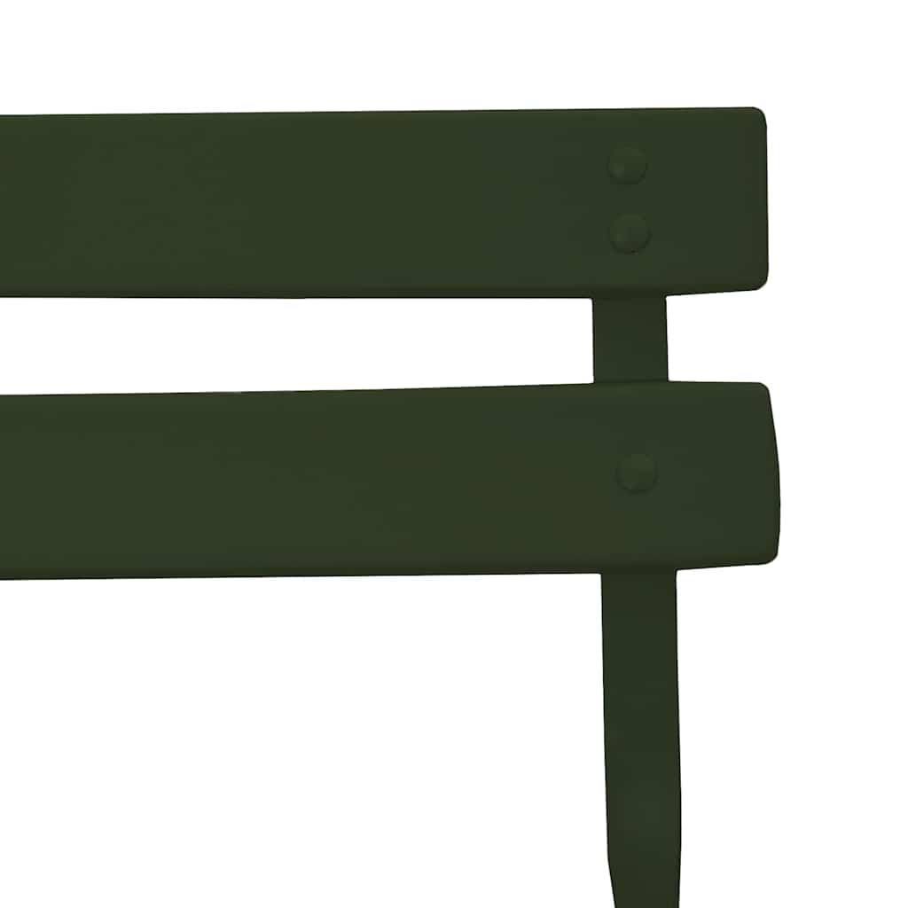 Sedia Pieghevole da Giardino 2 pcs Verde 42 x 46 x 82cm Acciaio - homemem39