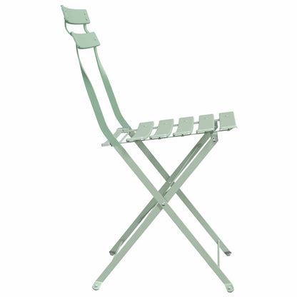 Sedia Pieghevole da Giardino 2 pcs Menta Leggera 42 x 46 x 82cm