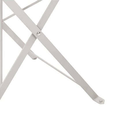 Sedia Pieghevole da Giardino 2 pcs Beige 42 x 46 x 82cm Metallo