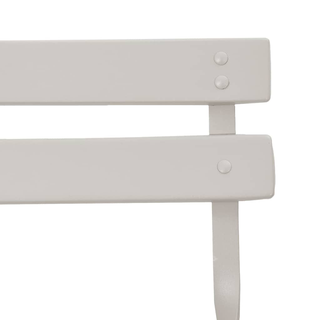Sedia Pieghevole da Giardino 2 pcs Beige 42 x 46 x 82cm Metallo