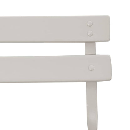 Sedia Pieghevole da Giardino 2 pcs Beige 42 x 46 x 82cm Metallo