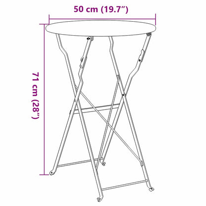 Tavolo da bistrot Antracite Ø 50 x 71 cm