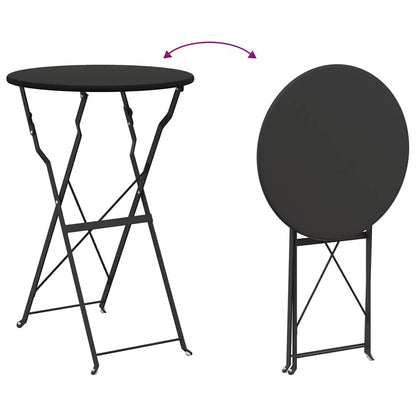 Set Bistro Pieghevole 3 pcs Antracite Acciaio | homemem39