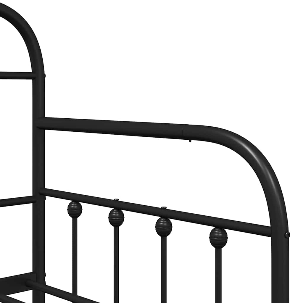 Struttura per letto di giorno Nero 75 x 190 cm | homemem39