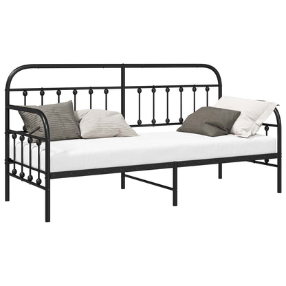 Struttura per letto di giorno Nero 75 x 190 cm | homemem39