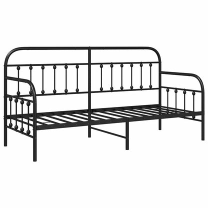 Struttura per letto di giorno Nero 75 x 190 cm | homemem39