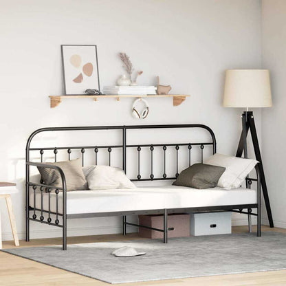 Struttura per letto di giorno Nero 80 x 200 cm | homemem39
