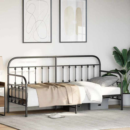 Struttura per letto di giorno Nero 80 x 200 cm | homemem39