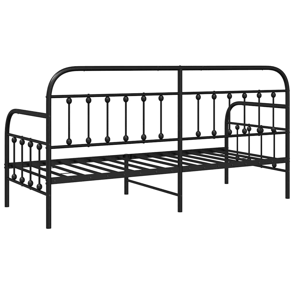 Struttura per letto di giorno Nero 80 x 200 cm | homemem39
