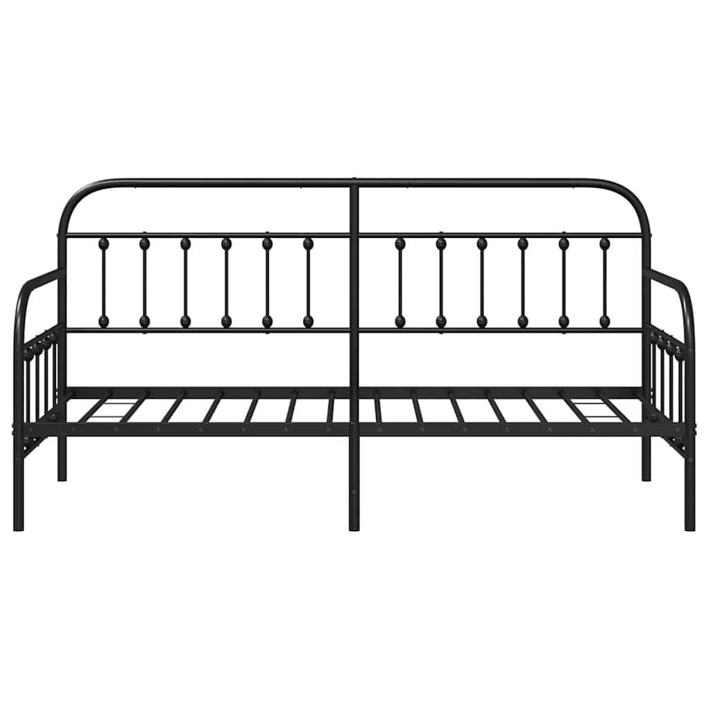 Struttura per letto di giorno Nero 80 x 200 cm | homemem39