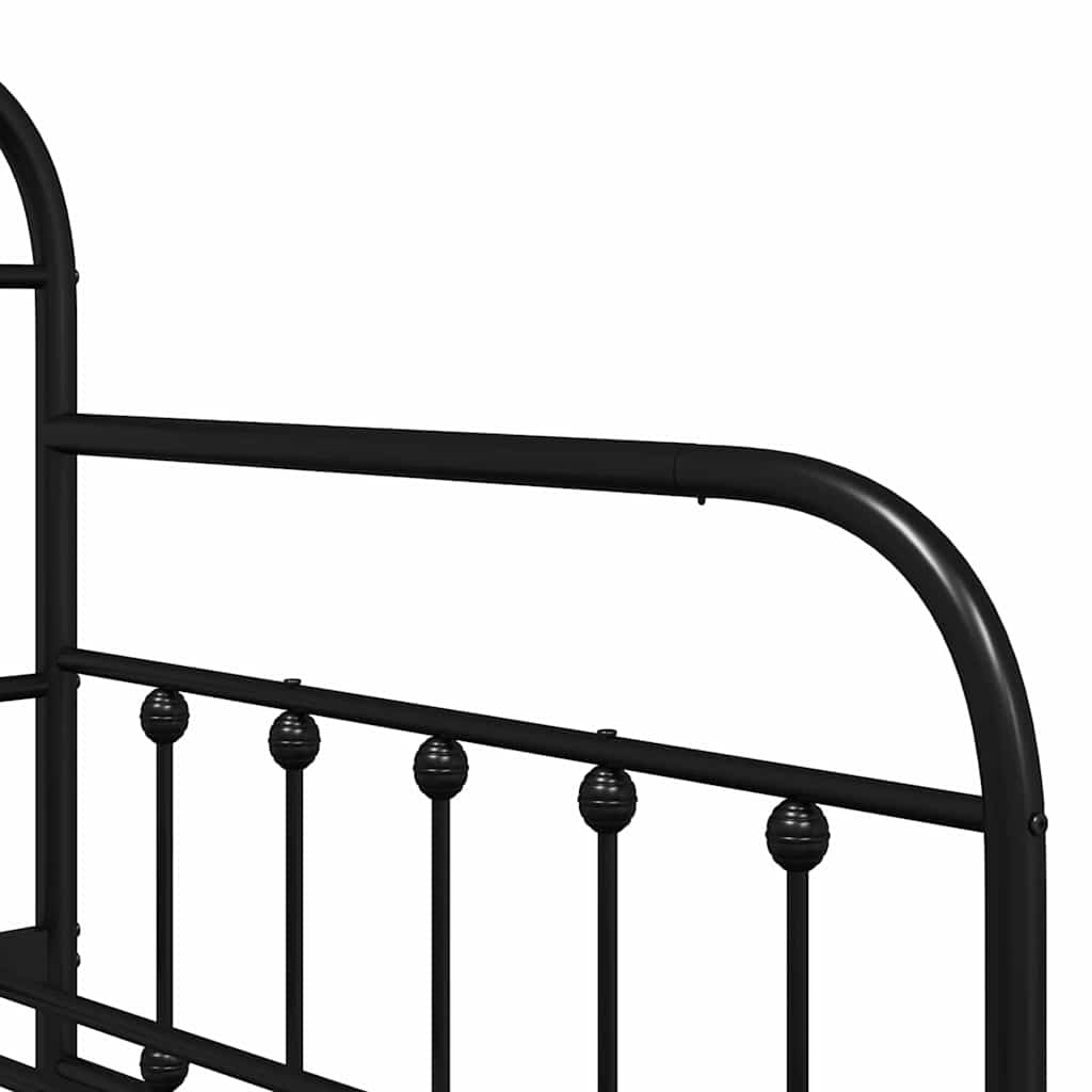 Struttura per letto di giorno Nero 100 x 200 cm | homemem39