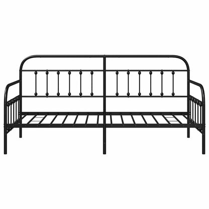 Struttura per letto di giorno Nero 100 x 200 cm | homemem39