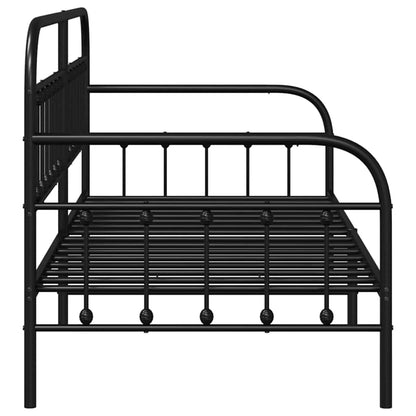 Struttura per letto di giorno Nero 100 x 200 cm | homemem39