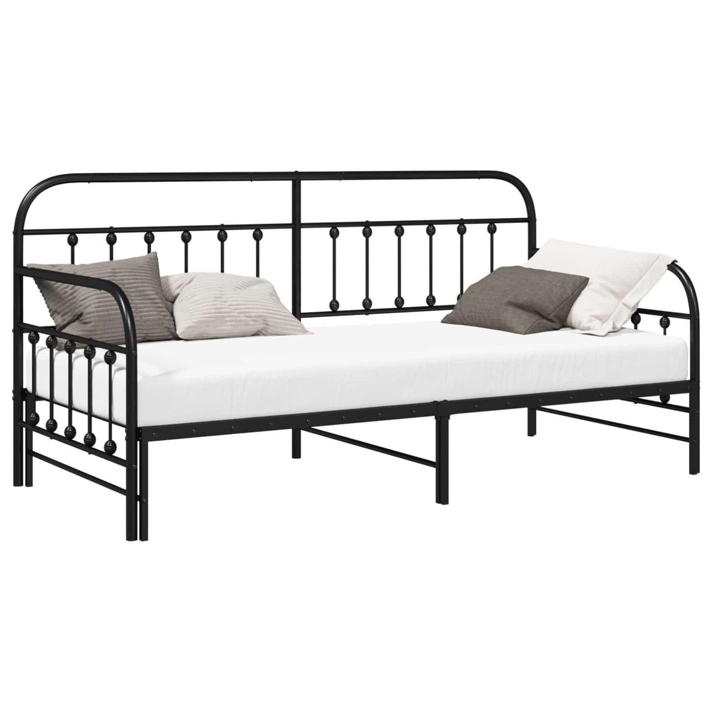 Struttura per letto di giorno Nero 90 x 200 cm | homemem39