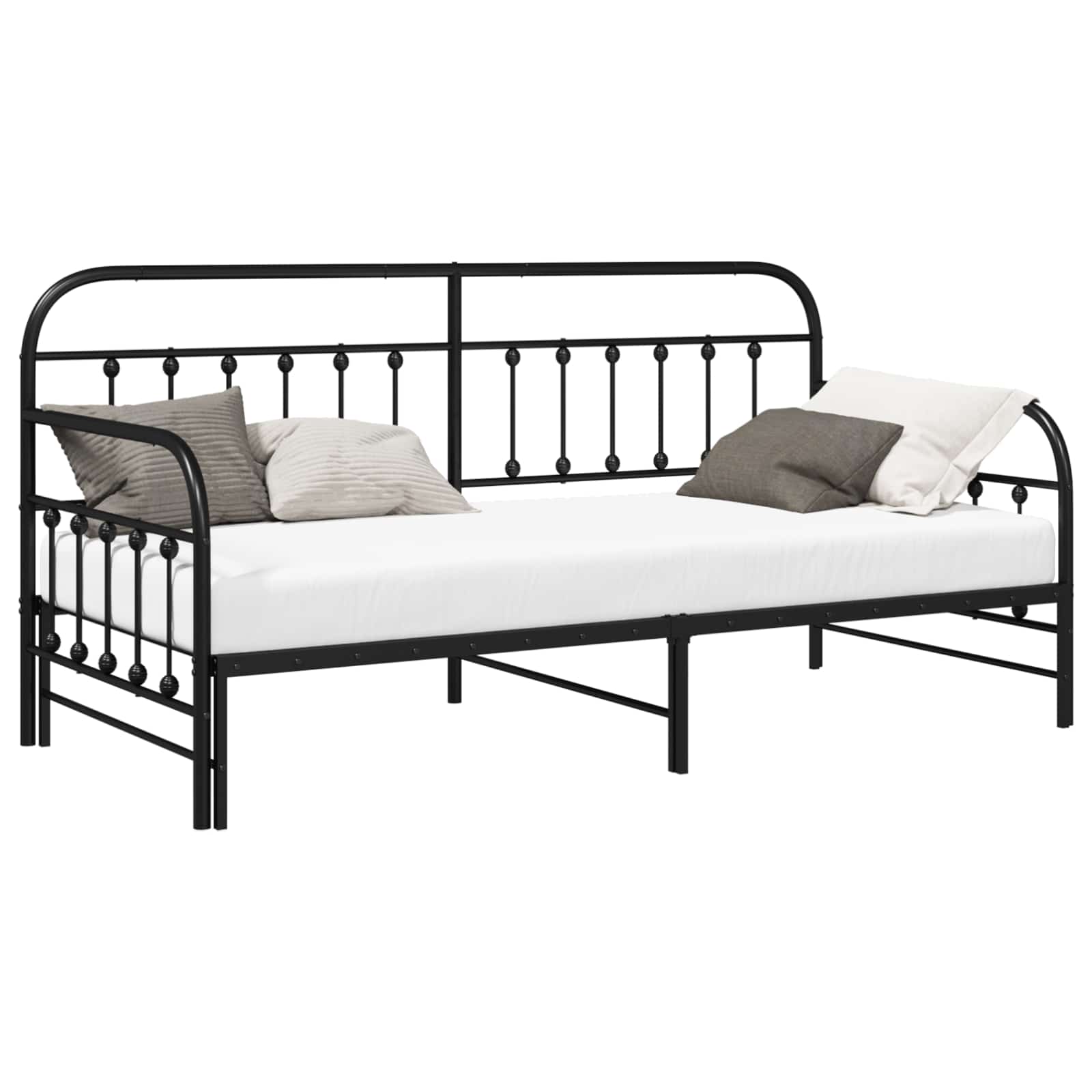 Struttura per letto di giorno Nero 90 x 200 cm | homemem39