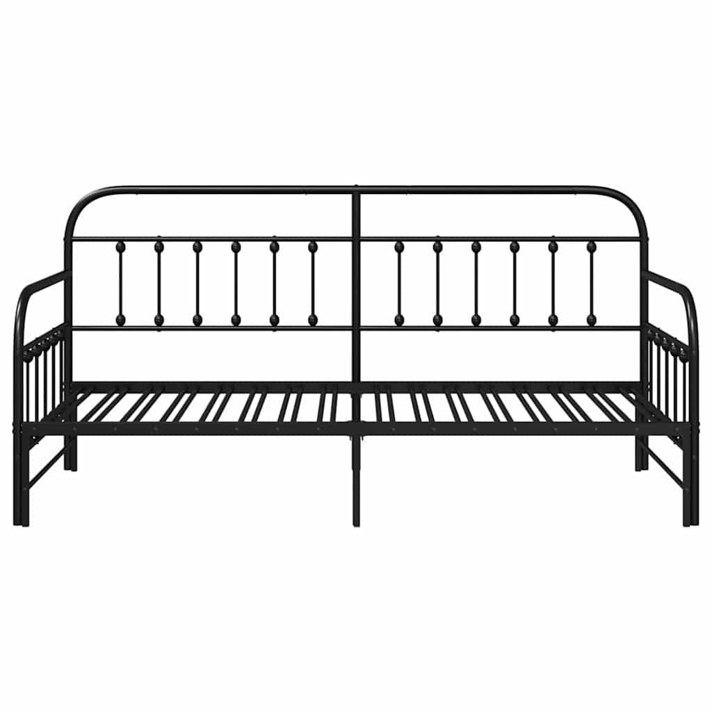 Struttura per letto di giorno Nero 90 x 200 cm | homemem39