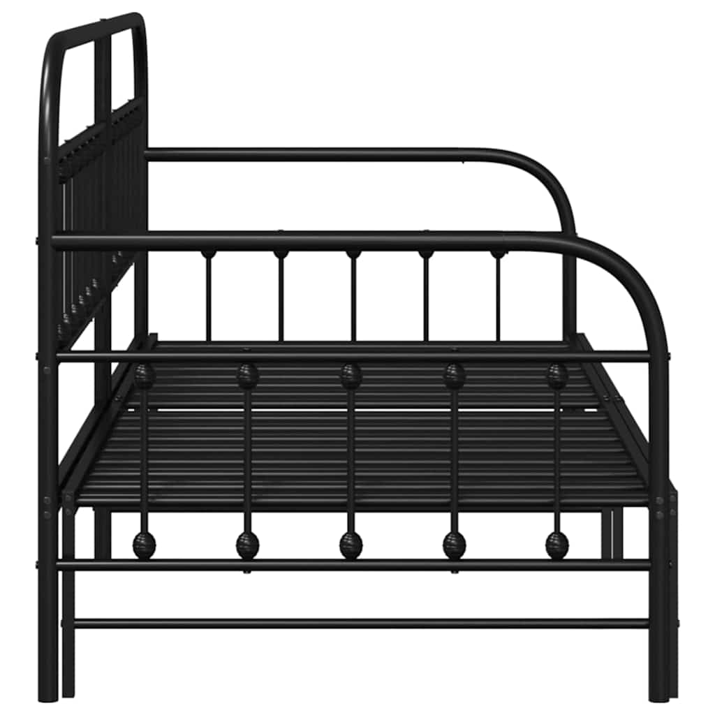Struttura per letto di giorno Nero 90 x 200 cm | homemem39