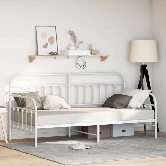 Struttura per letto di giorno Bianco 100 x 200 cm