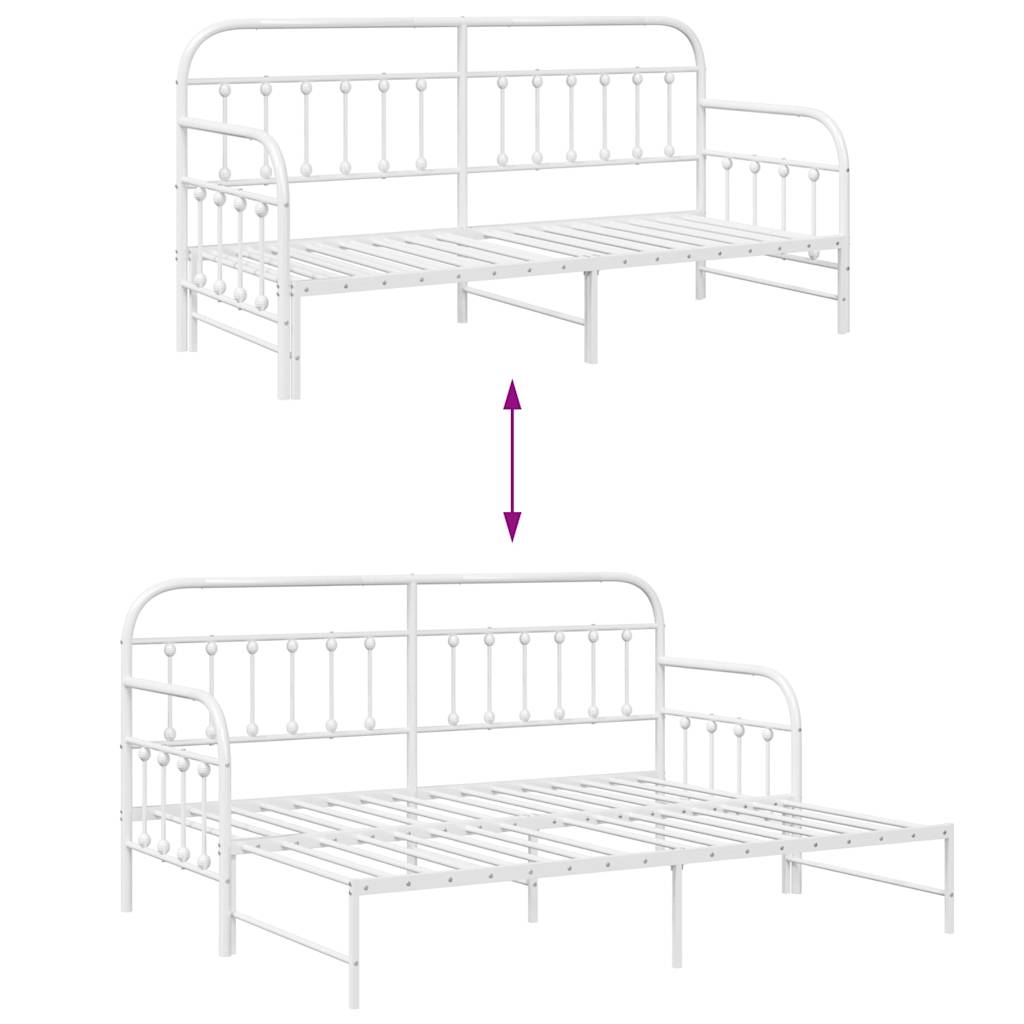Struttura per letto di giorno Bianco 80 x 200 cm | homemem39