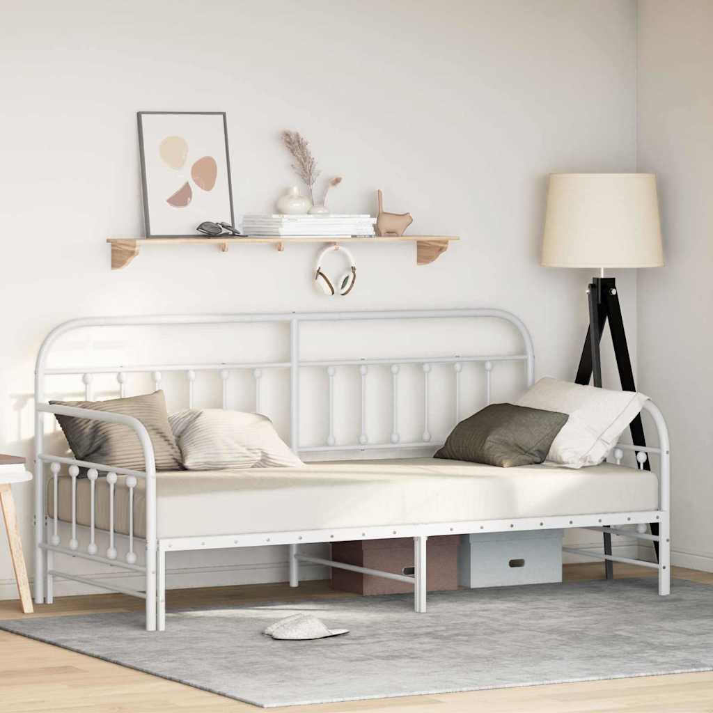 Struttura per letto di giorno Bianco 100 x 190 cm | homemem39