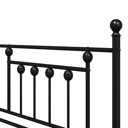 Struttura per letto di giorno Nero 107 x 203 cm Acciaio | homemem39