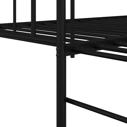 Struttura per letto di giorno Nero 90 x 190 cm Acciaio | homemem39