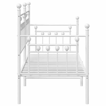 Struttura per letto di giorno Bianco 75 x 190 cm Acciaio | homemem39