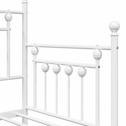 Struttura per letto di giorno Bianco 80 x 200 cm Acciaio | homemem39