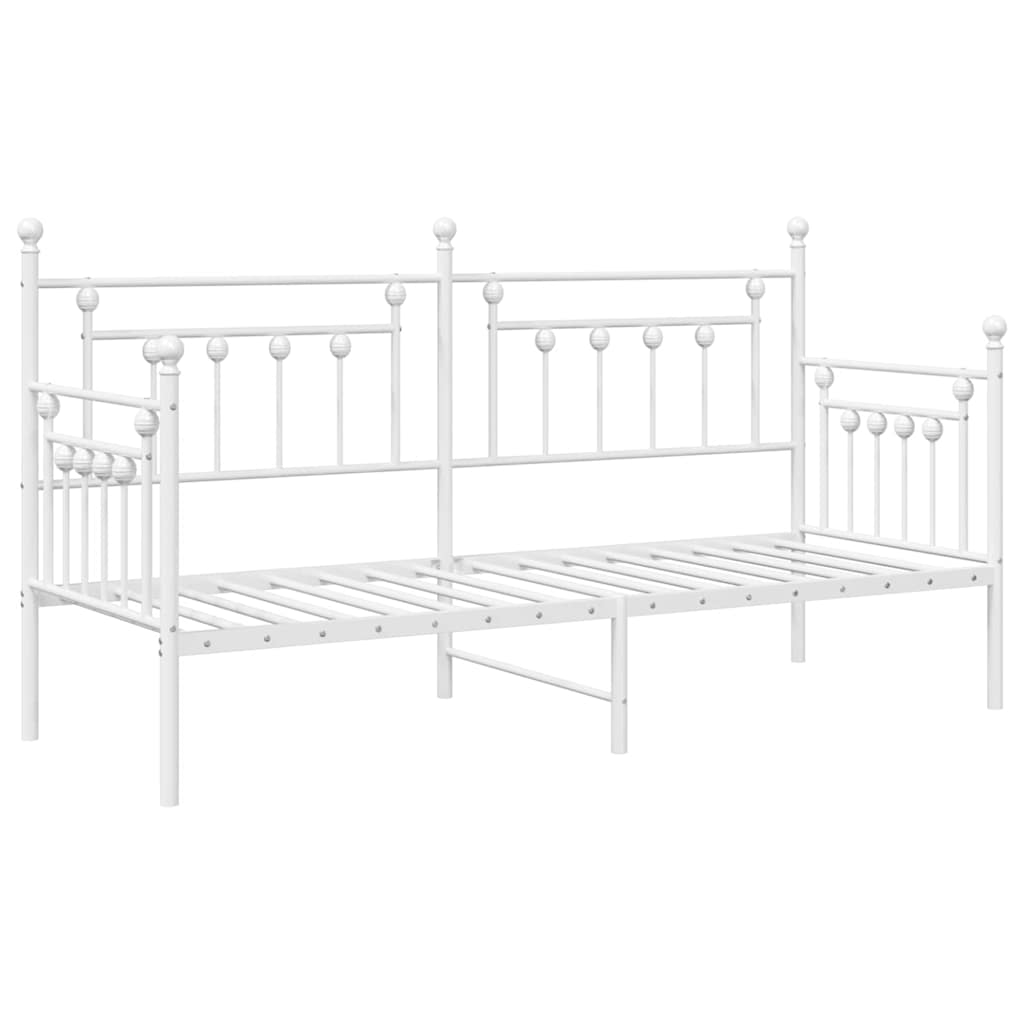 Struttura per letto di giorno Bianco 80 x 200 cm Acciaio | homemem39