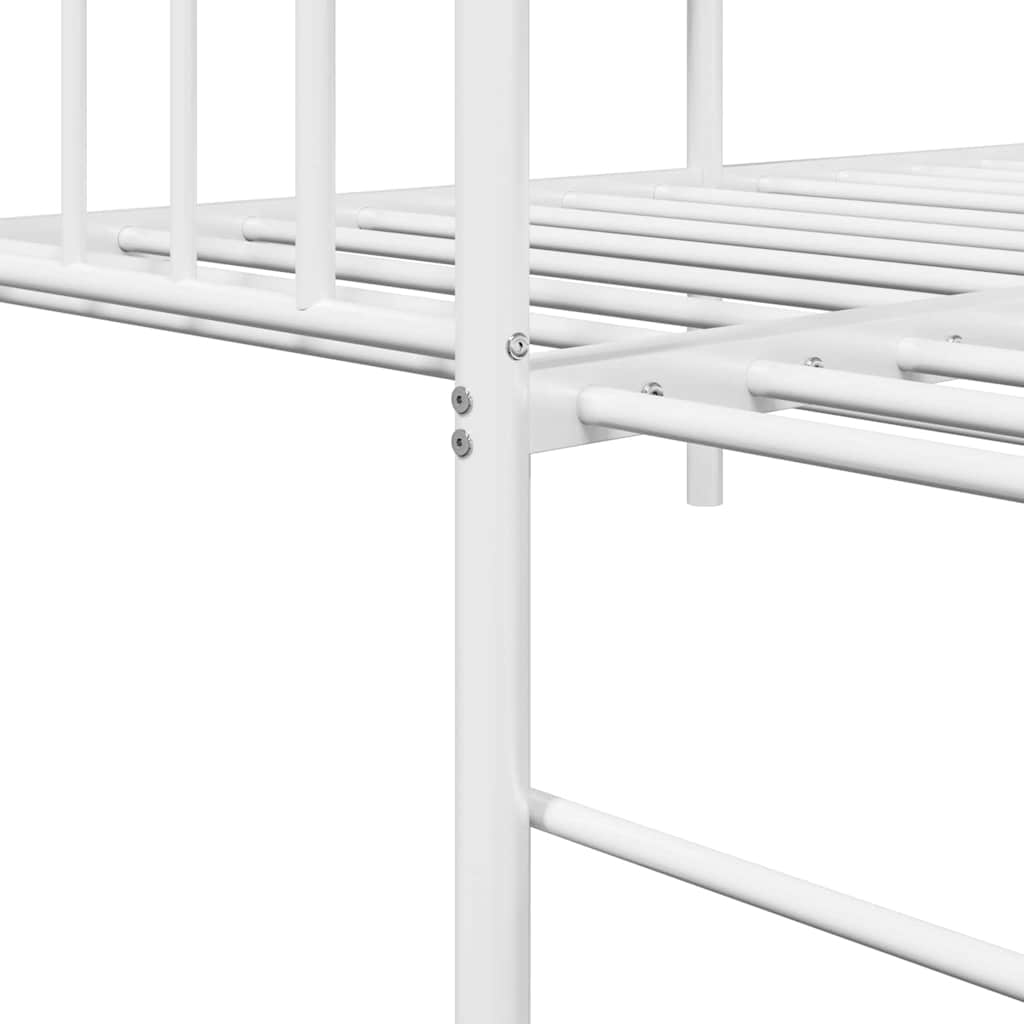 Struttura per letto di giorno Bianco 80 x 200 cm Acciaio | homemem39