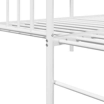 Struttura per letto di giorno Bianco 80 x 200 cm Acciaio | homemem39