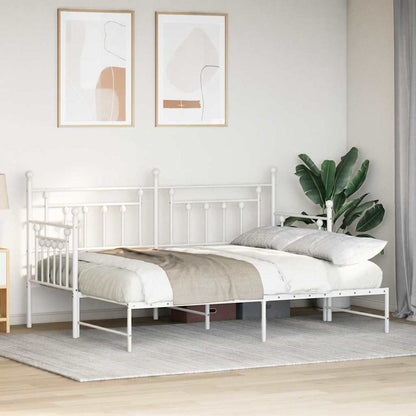 Struttura per letto di giorno Bianco 80 x 200 cm Acciaio | homemem39