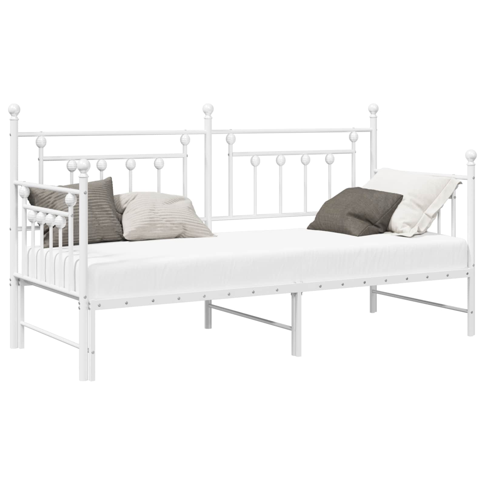Struttura per letto di giorno Bianco 80 x 200 cm Acciaio | homemem39