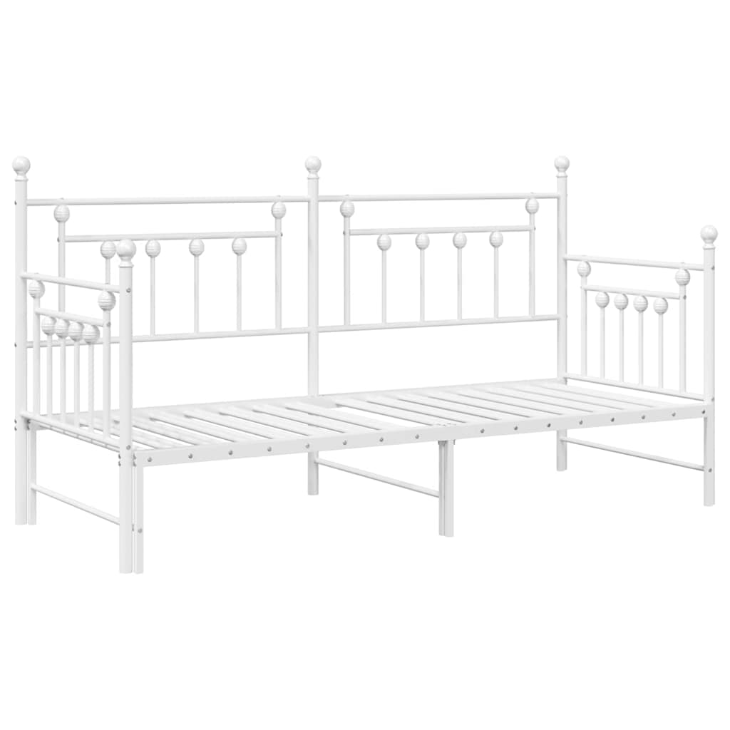 Struttura per letto di giorno Bianco 80 x 200 cm Acciaio | homemem39