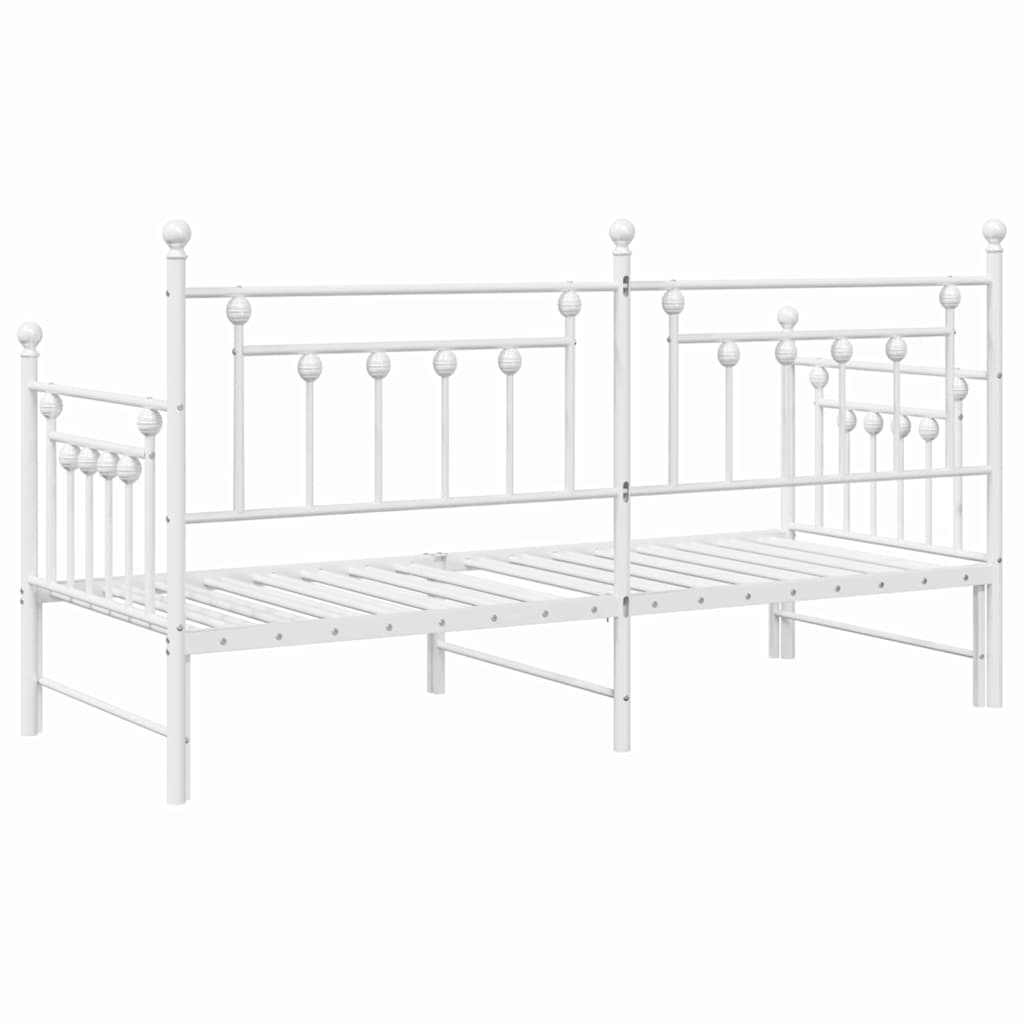 Struttura per letto di giorno Bianco 80 x 200 cm Acciaio | homemem39