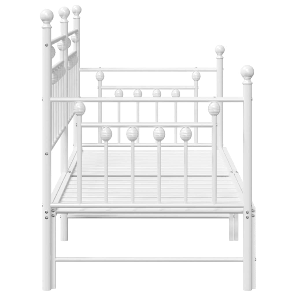 Struttura per letto di giorno Bianco 80 x 200 cm Acciaio | homemem39