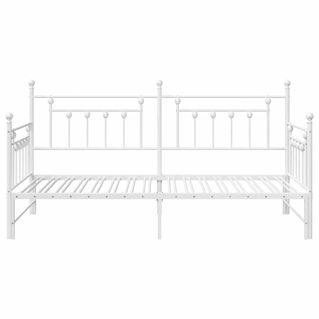 Struttura per letto di giorno Bianco 90 x 200 cm Acciaio | homemem39