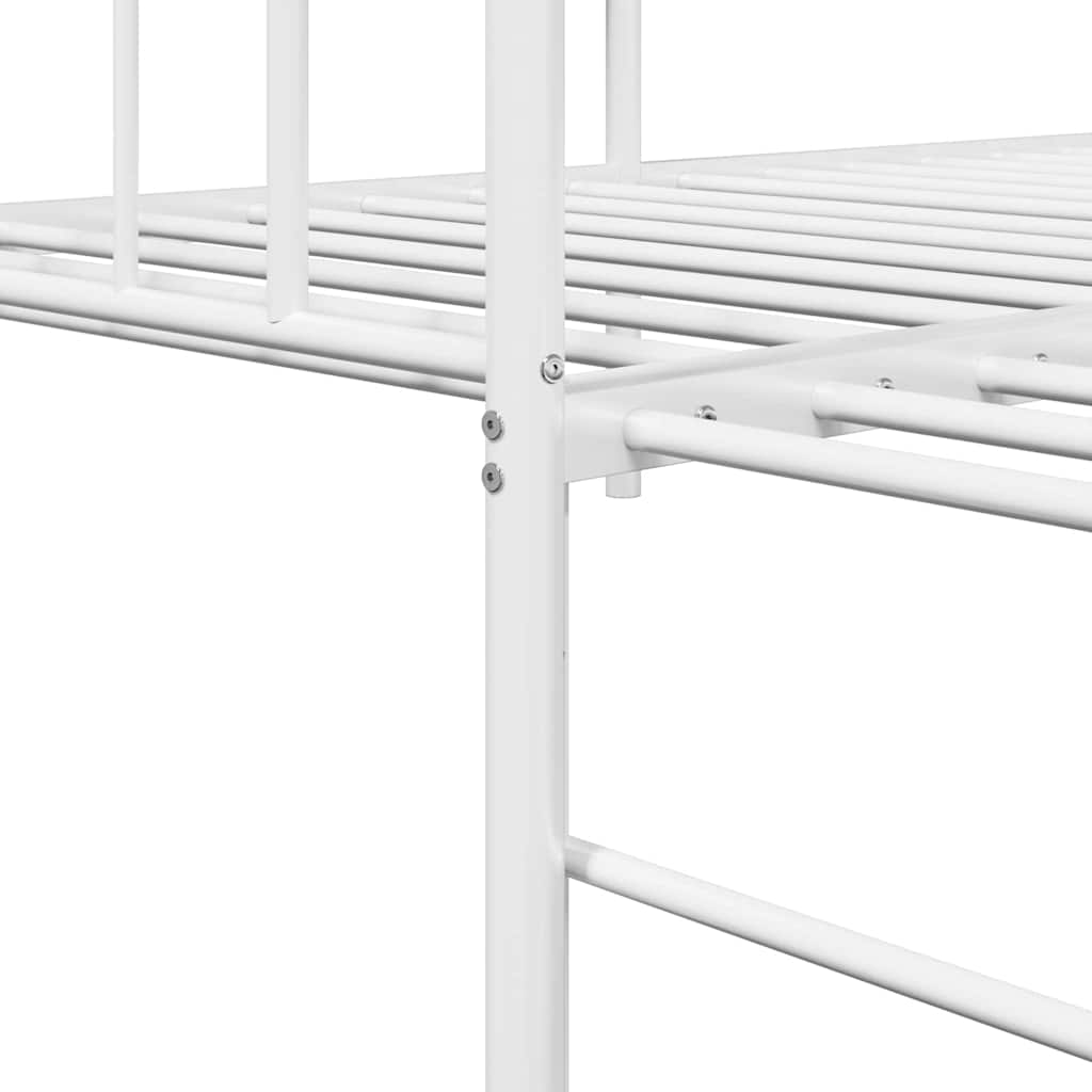 Struttura per letto di giorno Bianco 100 x 190 cm Acciaio | homemem39