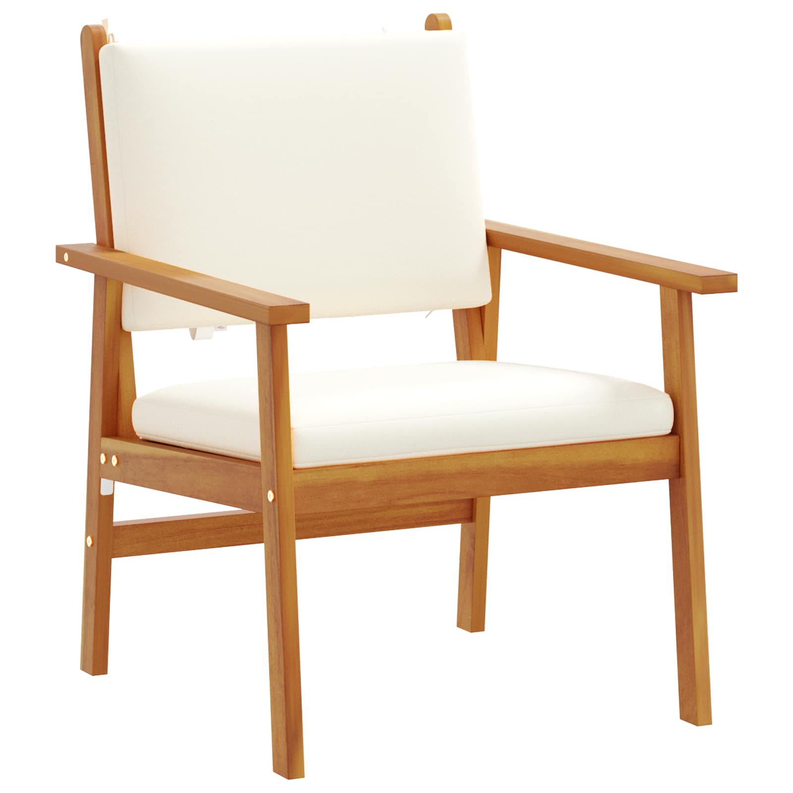 Set Divano da Giardino 3 pcs Bianco Crema | homemem39
