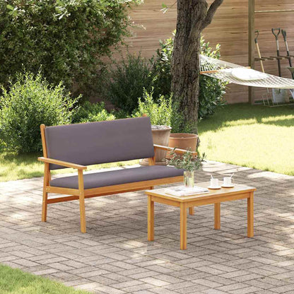 Set Divano da Giardino 2 pcs Antracite Legno di Acacia Massello